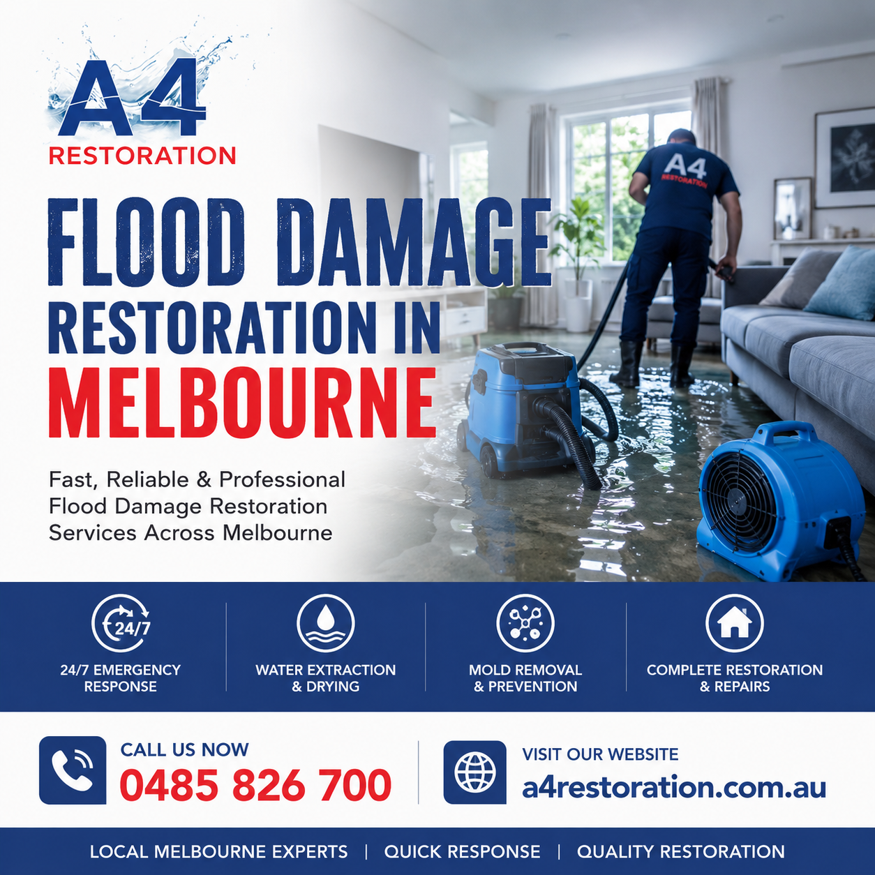 Emergency Water Extraction in Melbourne